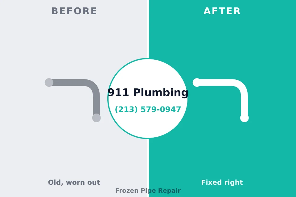 Before and after: plumbing company Laughlin AFB, TX